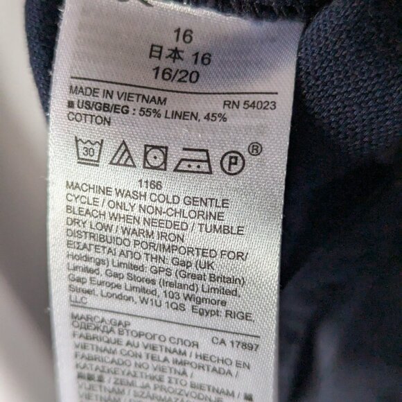 GAP High-Rise Linen pleated culotte crop - Picture 10 of 10